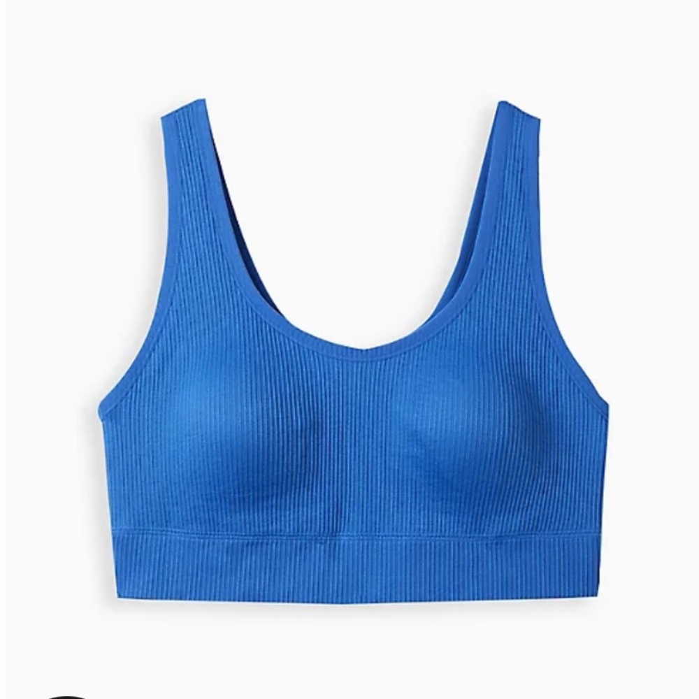 Torrid Lightly Lined Seamless Rib Scoop Bralette Size 00X NWT